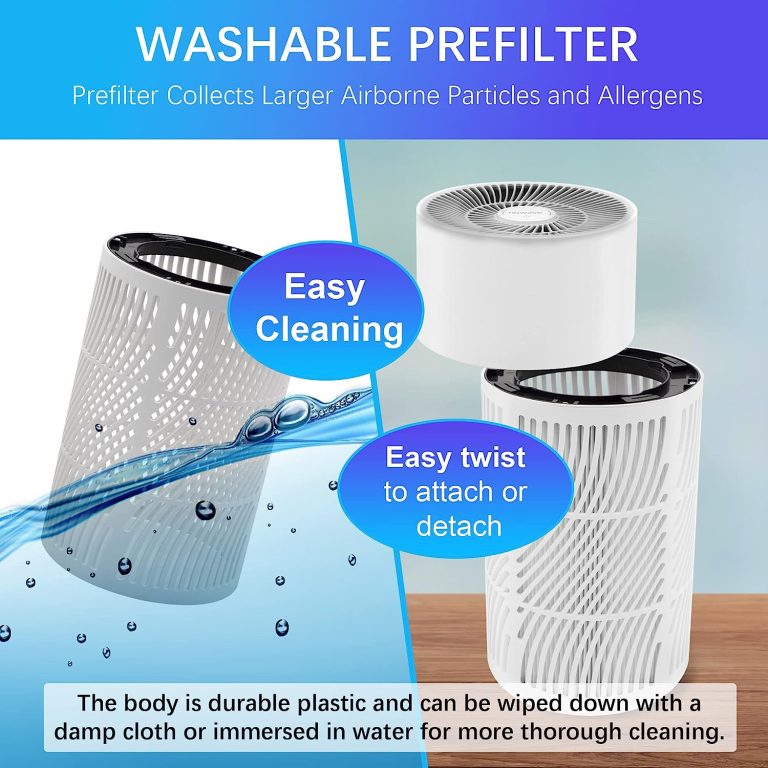 Nuwave Air Purifier XXL H13 HEPA filter for Large Home Bedroom Allergies, dB17 Sleep Silent, Remove 99.99% Smoke Dust Mold Pollen Bacteria Pet Hair Odor, Ozone Free, Air Quality Sensor, CARB certified