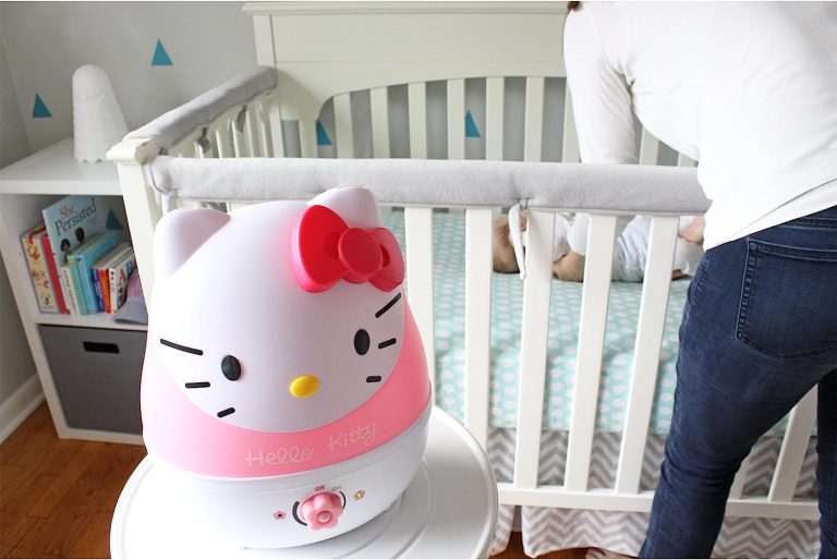 Crane Adorables Ultrasonic Humidifiers for Bedroom and Baby Nursery, 1 Gallon Cool Mist Air Humidifier for Large Room or Kid’s Room, Humidifier Filters Optional, Hello Kitty