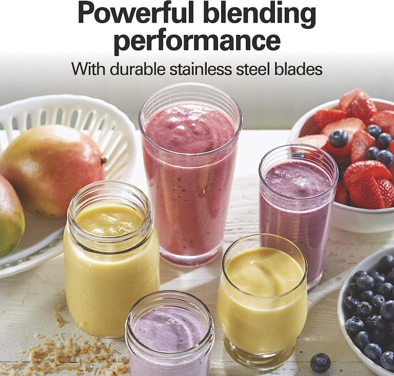 Hamilton Beach 51102V Shakes and Smoothies with BPA-Free Size: 14 oz. Personal Blender, 2 Jars-White