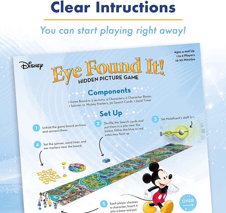 Ravensburger World of Disney Eye Found It Board Game for Boys and Girls Ages 4 and Up – A Fun Family Game You’ll Want to Play Again and Again