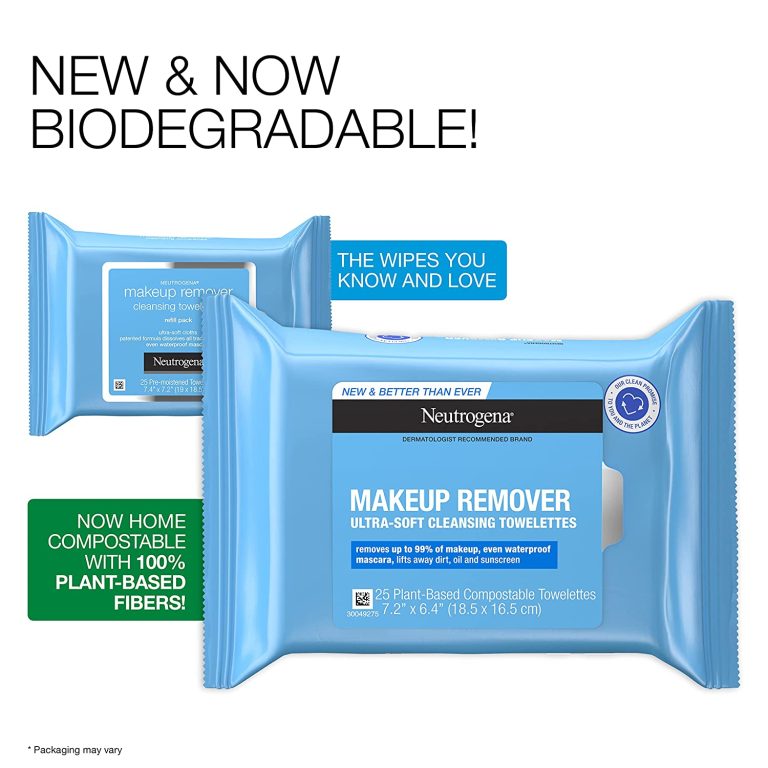 Neutrogena Makeup Remover Facial Cleansing Towelettes, Daily Face Wipes to Remove Dirt, Oil, Makeup & Waterproof Mascara, Gentle, Alcohol-Free, 25 ct