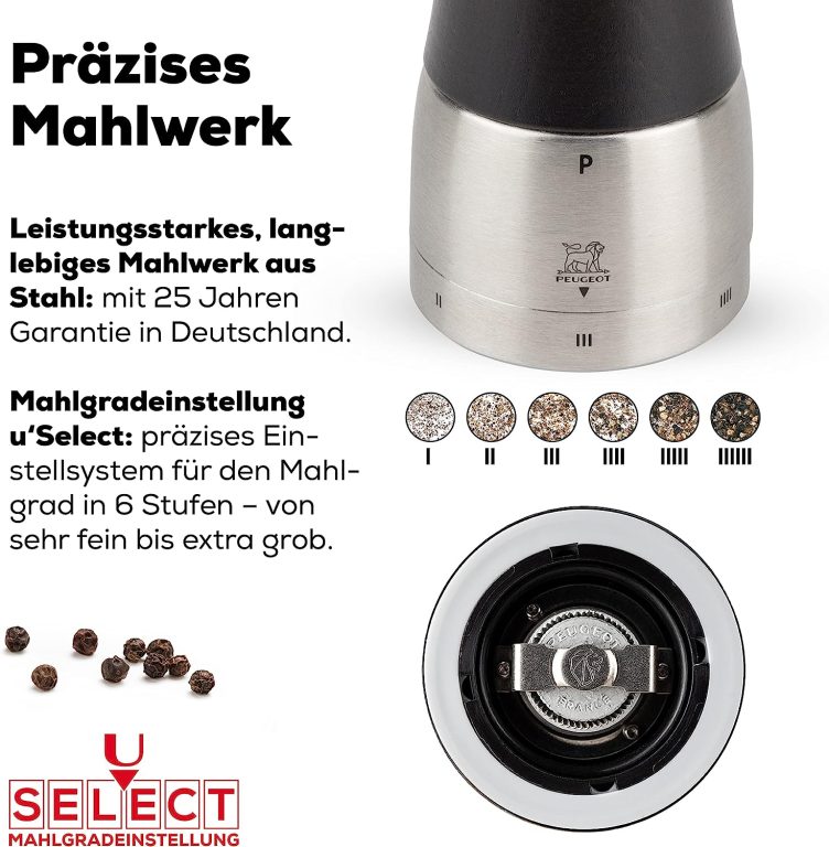 Peugeot Madras Mill, 6-1/2-Inch, Chocolate