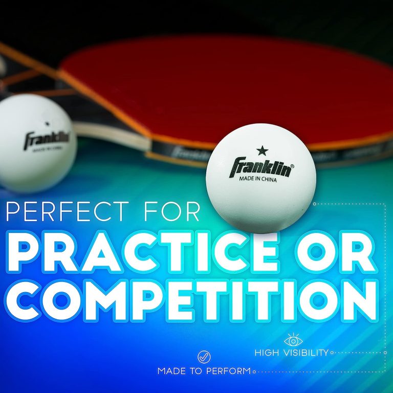 Franklin Sports Ping Pong Balls – Official Size + Weight White 40mm Table Tennis Balls – One Star Professional Ping Pong Balls – Durable High Performance Ping Pong Balls – White – 12 Pack