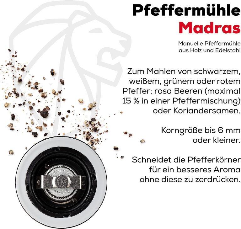 Peugeot Madras Mill, 6-1/2-Inch, Chocolate