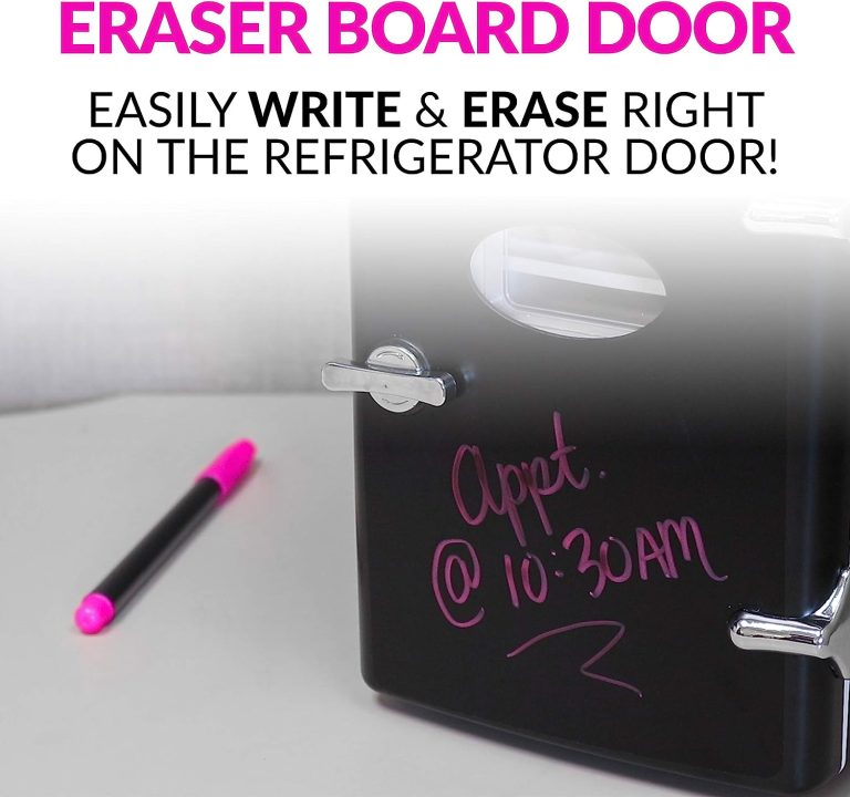 Nostalgia RF6RRAQ Retro 6-Can Personal Cooling and Heating Mini Refrigerator with Carry Handle for Home Office, Car, Boat or Dorm Room-Includes AC/DC Power Cords, Aqua