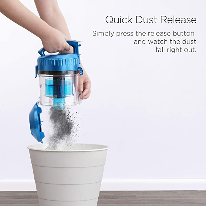 Eureka WhirlWind Bagless Canister Vacuum Cleaner, Lightweight Vac for Carpets and Hard Floors, Blue