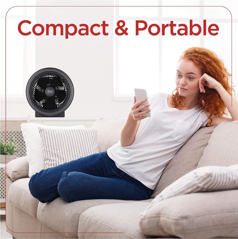 BLACK+DECKER Turbo Electric Heater, Personal Heater with 4 Settings, Portable Heater for Office, Home or Bedroom, Space Heater with Innovative Blade Design & Low Noise Output with Thermostat Control