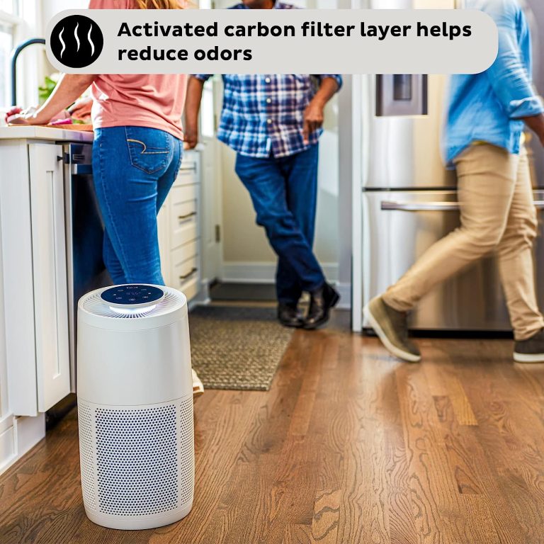Instant HEPA Quiet Air Purifier From the Makers of Instant Pot with Plasma Ion Technology, Rooms up to 1,940ft2, removes 99% of Dust, Smoke, Odors, Pollen & Pet Hair, for Bedrooms, Offices, Charcoal