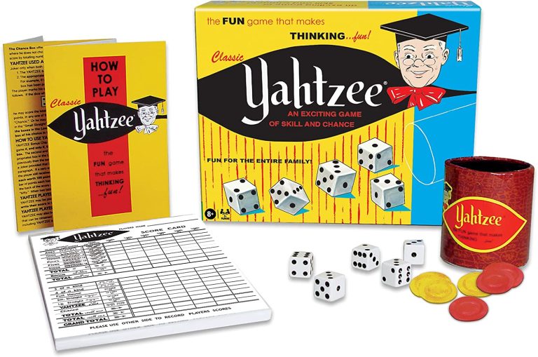 Classic Yahtzee, An Exciting Game Of Skill And Chance for age 8 and up