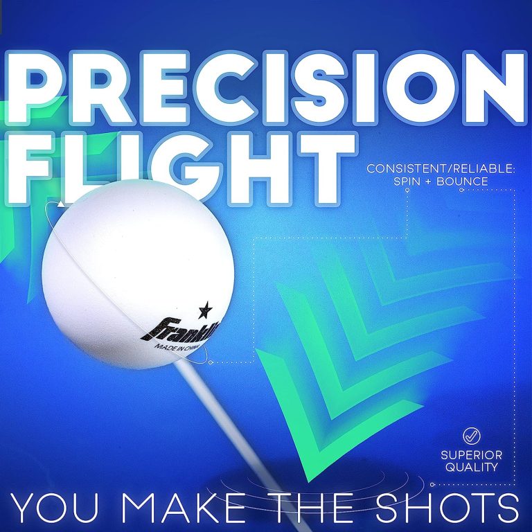 Franklin Sports Ping Pong Balls – Official Size + Weight White 40mm Table Tennis Balls – One Star Professional Ping Pong Balls – Durable High Performance Ping Pong Balls – White – 12 Pack