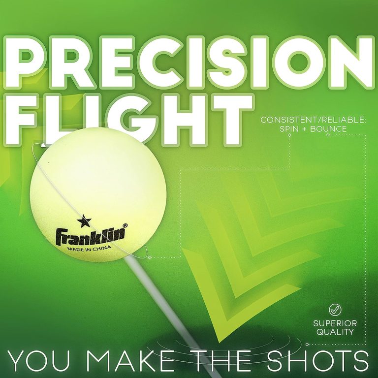 Franklin Sports Ping Pong Balls – Official Size + Weight White 40mm Table Tennis Balls – One Star Professional Ping Pong Balls – Durable High Performance Ping Pong Balls – White – 12 Pack