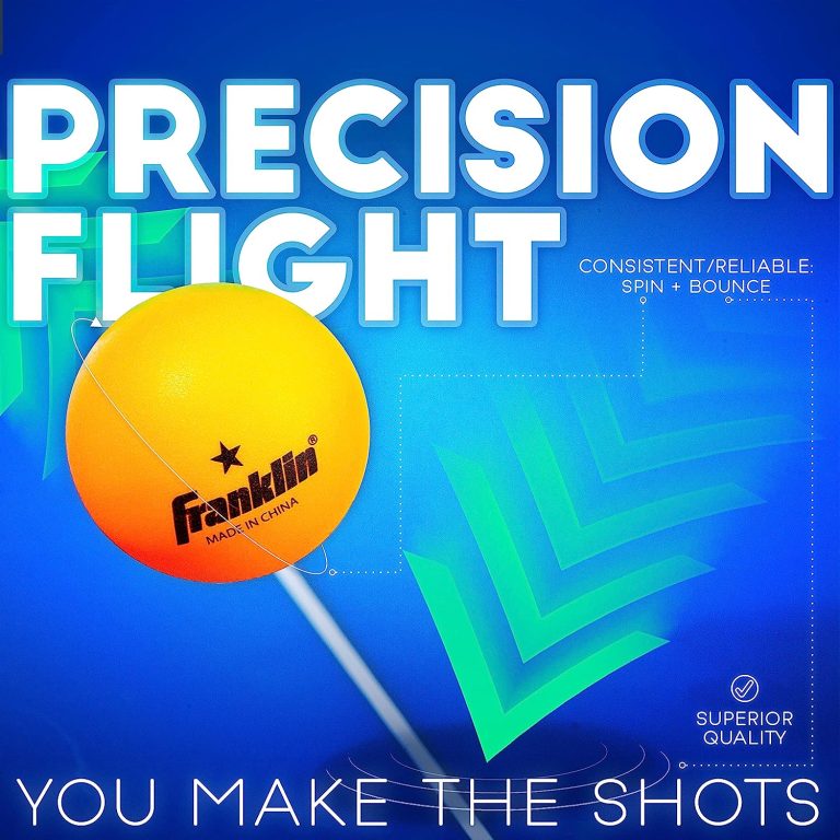Franklin Sports Ping Pong Balls – Official Size + Weight White 40mm Table Tennis Balls – One Star Professional Ping Pong Balls – Durable High Performance Ping Pong Balls – White – 12 Pack