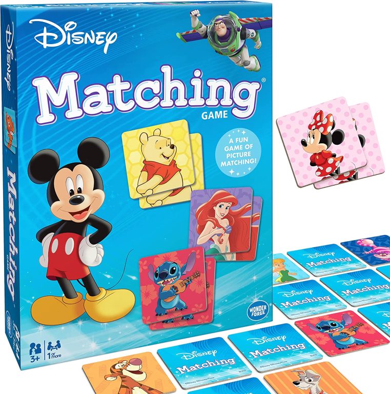 Disney Classic Characters Matching Game by Wonder Forge | For Boys & Girls Age 3 to 5 | A Fun & Fast Disney Memory Game for Kids | Mickey Mouse,…