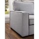 Furniture of America Larcey Sectional Sleeper Sofa in Gray Fabric