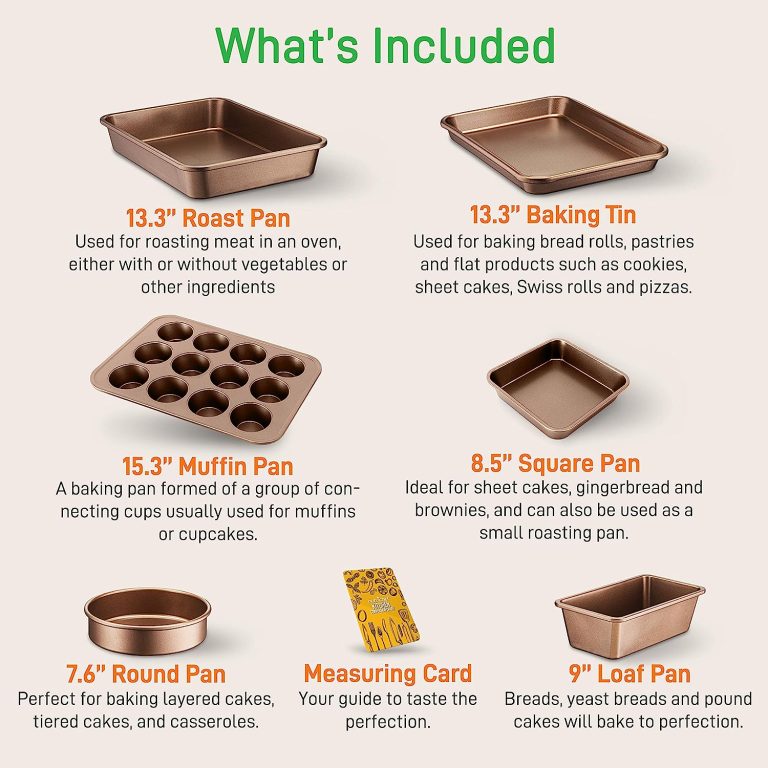 NutriChef 20-Piece Nonstick Kitchen Cookware Set – PTFE/PFOA/PFOS-Free Heat Resistant Kitchen Ware Pots Baking Pan Set w/Saucepan, Frying Pans, Cooking Pots