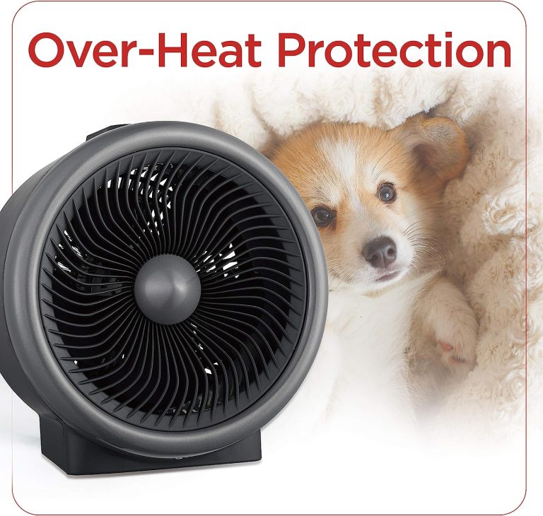 BLACK+DECKER Turbo Electric Heater, Personal Heater with 4 Settings, Portable Heater for Office, Home or Bedroom, Space Heater with Innovative Blade Design & Low Noise Output with Thermostat Control