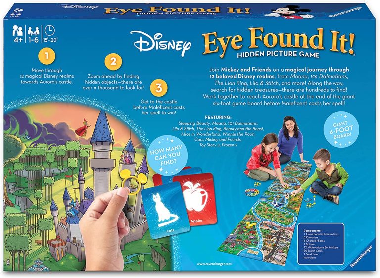 Ravensburger World of Disney Eye Found It Board Game for Boys and Girls Ages 4 and Up – A Fun Family Game You’ll Want to Play Again and Again