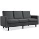 Alden Design Contemporary Fabric 3-Seater Sofa