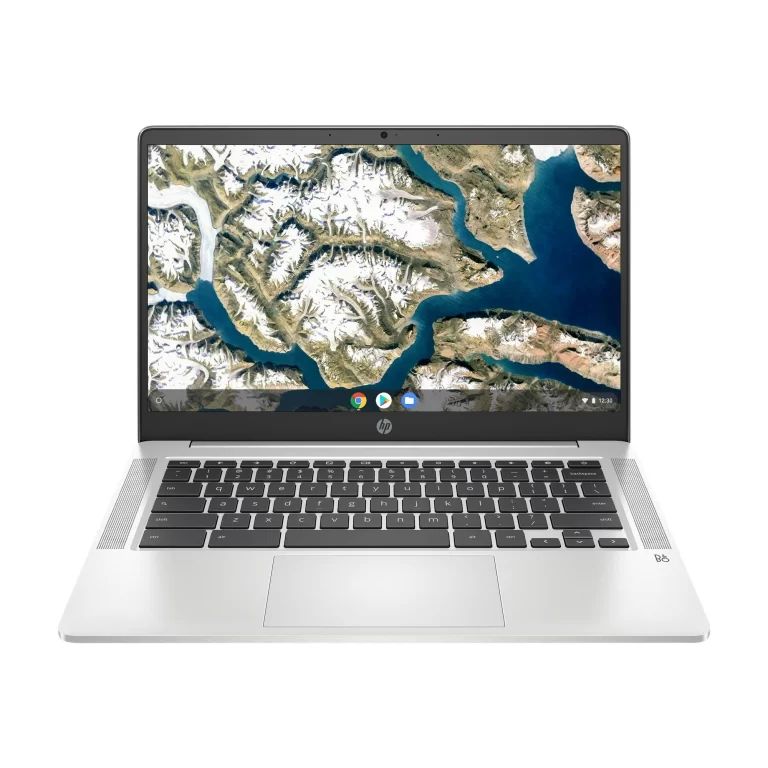 HP Chromebook 14a-na0023cl – Intel Celeron N4020 / 1.1 GHz – Chrome OS – UHD Graphics 600 – 4 GB RAM – 64 GB eMMC – 14″ IPS 1920 x 1080 (Full HD) – Wi-Fi 5 – mineral silver (cover), natural silver (keyboard frame and base) – kbd: US