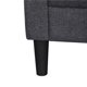 Topeakmart 2-Seater Linen Fabric Sofa Couch Modern Loveseat Sofa Sectional Sofa Gray 75.5”