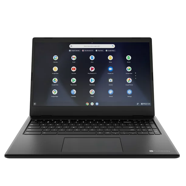 Gateway 15.6″ Chromebook, IntelÂ® PentiumÂ® Silver N6000, Quad Core, 4GB Memory, 128GB Storage, 1MP Webcam, Chrome OS, GCNP41524-BK