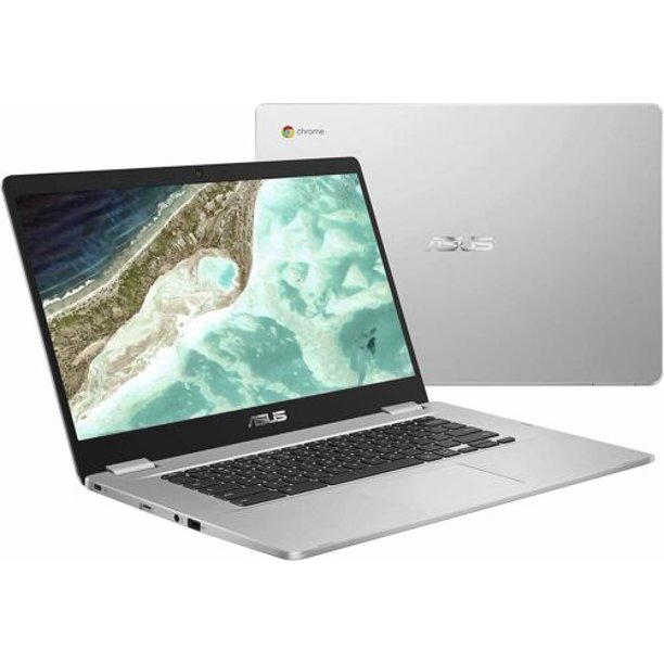 Used Asus Chromebook 15.6″ HD 32GB 4GB RAM Intel Celeron N3350 Silver – C523NA-DH02