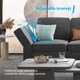 Mjkone Velvet U/L Shaped Sleeper Couch, Oversized Modular Sofa Couch with Convertible Chaise for Living Room, Furniture for Living Room