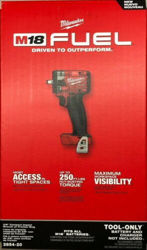 Milwaukee 2854-20 M18 3/8 Compact Impact w/ friction ring NIB Fast Shipping