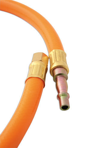 Bright Orange Air Line Leader Hose Whip 600mm x 10mm 1/4″ BSP LL