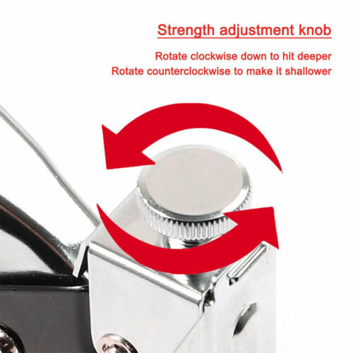 Powerful Heavy Duty Tacker Staple Gun Wood Craft Upholstery Stapler +1000 Staple