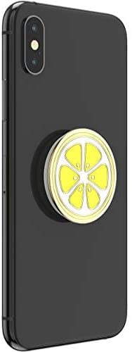 PopSockets: PopGrip with Swappable Top for Phones and Tablets – Enamel Lemon Slice