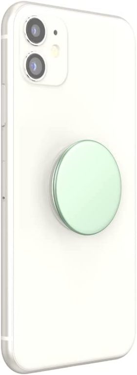 PopSockets: Phone Grip with Expanding Kickstand, for Phone – Aluminum Honeydew Green