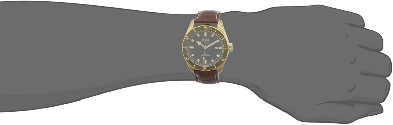 Gevril 48605.2 Men’s Yorkville Swiss Automatic Watch, Genuine Leather Strap with Tang Buckle