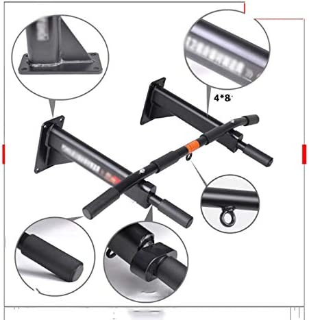 YFDM Door Wall Horizontal Bars Steel Home Gym Workout Chin Push Up Pull Up Training Bar Sport Fitness Sit-ups Fitness Equipment (Color : D)