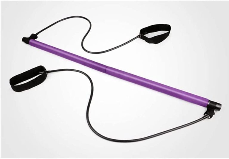 YFDM Fitness Sport Pilates Bar Kit Gym Workout Stick Pilates Exercise Bar Kit with Resistance Band Body Building Puller Yoga Rope