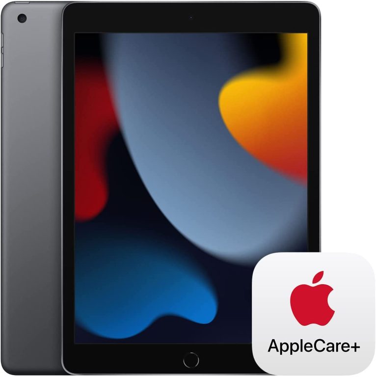 Apple 2021 10.2-inch iPad (Wi-Fi, 64GB) – Space Gray with AppleCare+ (2 Years)