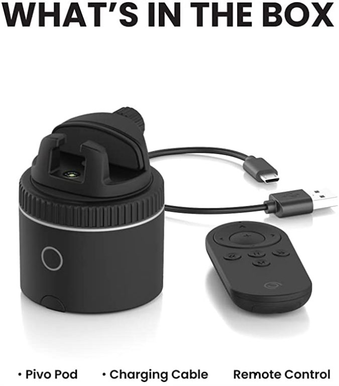 Pivo Pod – Auto Face Tracking Smartphone Holder, 6 Speed, Automatic Zoom, Horse Riders, AI Technology 360° Rotation with Remote Control