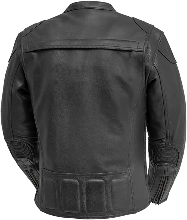 First Mfg Co Diamond Men’s Leather Jacket