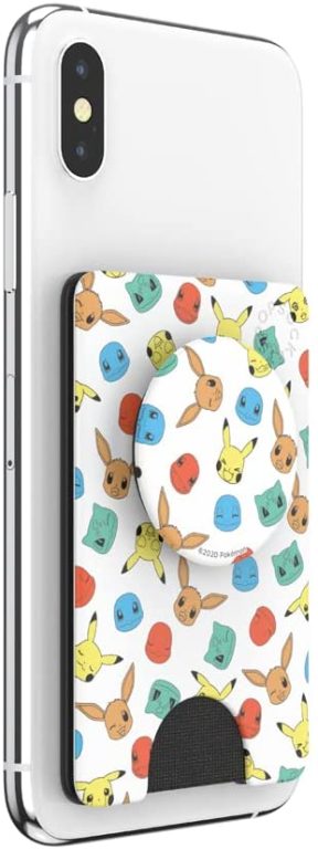 PopSockets PopWallet+: Swappable and Repositionable Wallet – Pokemon Faces