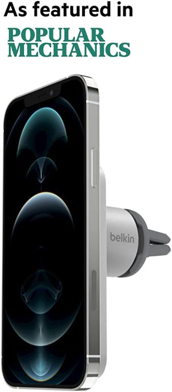 Belkin MagSafe Vent Mount Pro – MagSafe Phone Mount For Car – Car Accessories – Car Phone Holder Mount – Magnetic Phone Holder for iPhone 14, iPhone 13, iPhone 12 Pro Max, Pro, and Mini Models