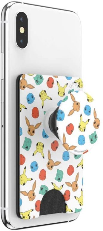 PopSockets PopWallet+: Swappable and Repositionable Wallet – Pokemon Faces