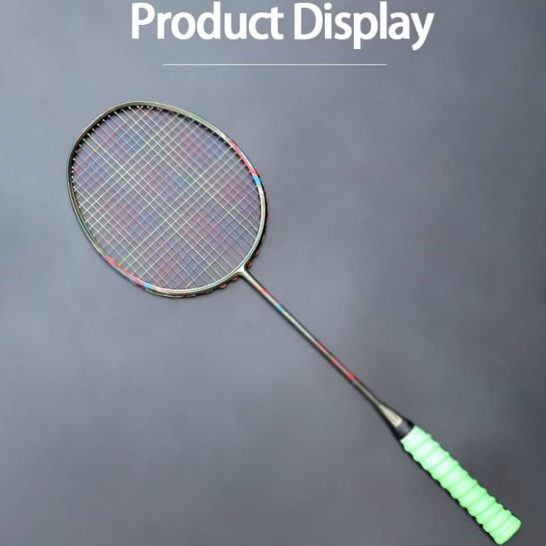 LXXSH Carbon Fiber Badminton Rackets Strung Professional Training Offensive Racquet Super Light 83G Sports