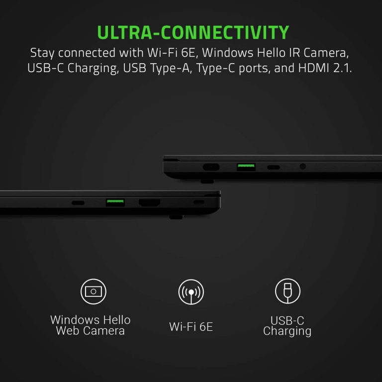 Razer Blade 14 Gaming Laptop: AMD Ryzen 9 6900HX CPU – NVIDIA GeForce RTX 3070 Ti – 14″ QHD 165Hz – 16GB DDR5 RAM – 1TB PCIe SSD – Windows 11 – Ultra-Thin – CNC Aluminum – Chroma RGB
