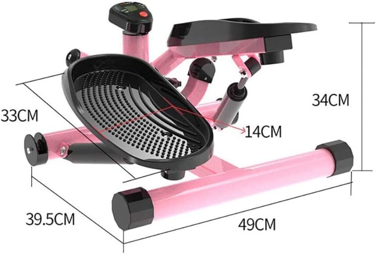 YFDM Mini Stepper Machine, Stepper Exercise Machine with Resistance Bands and LCD Monitor Household Mini Multifunctional Exercise Equipment