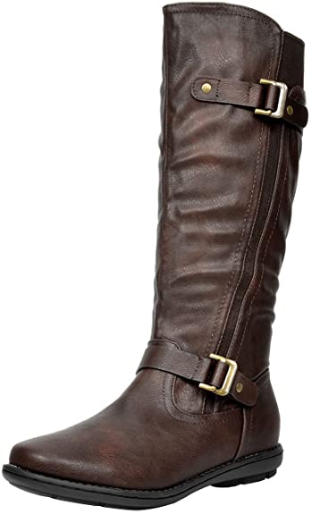 DREAM PAIRS Women’s Faux Fur-Lined Knee High Winter Boots