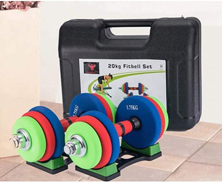 ZJHYXYH Dumbbell Men and Women Dumbbell Weight Lifting Dumbbell Home Fitness Equipment A Pair of Dumbbell Sports Equipment Barbell (Size : 20KG)