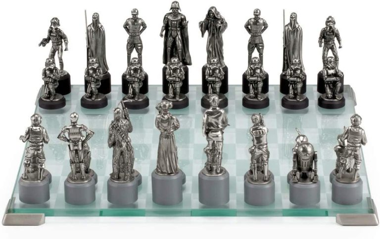 Royal Selangor Hand Finished Star Wars Collection Pewter Star Wars Classic Chess Set Gift