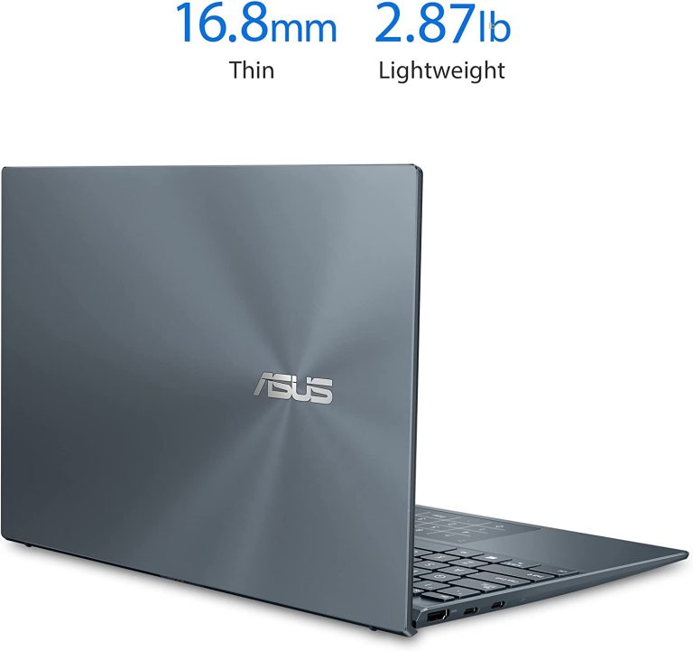 ASUS ZenBook 14 Ultra-Slim Laptop 14†FHD Display, AMD Ryzen 9 5900HX CPU, Radeon Vega 7 Graphics, 16GB RAM, 1TB PCIe SSD, NumberPad, Windows 11 Pro, Pine Grey, UM425QA-XH99