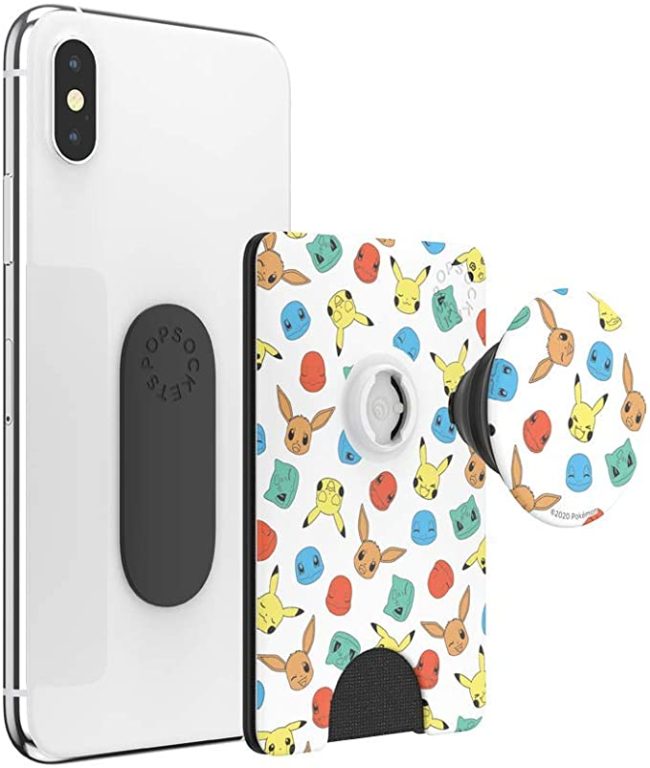 PopSockets PopWallet+: Swappable and Repositionable Wallet – Pokemon Faces