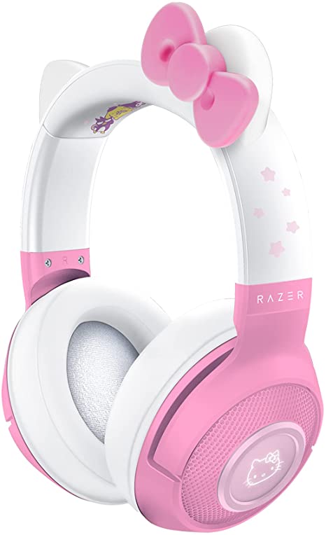 Razer Kraken BT Headset: Bluetooth 5.0-40ms Low Latency Connection – Custom-Tuned 40mm Drivers – Beamforming Microphone – Powered Chroma – Hello Kitty & Friends Edition